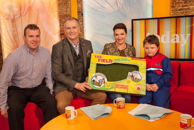 Fionn Molloy from Mucklagh in Tullamore was finally re-united with his coveted field on ‘Today with Maura & Daithí’ on RTÉ